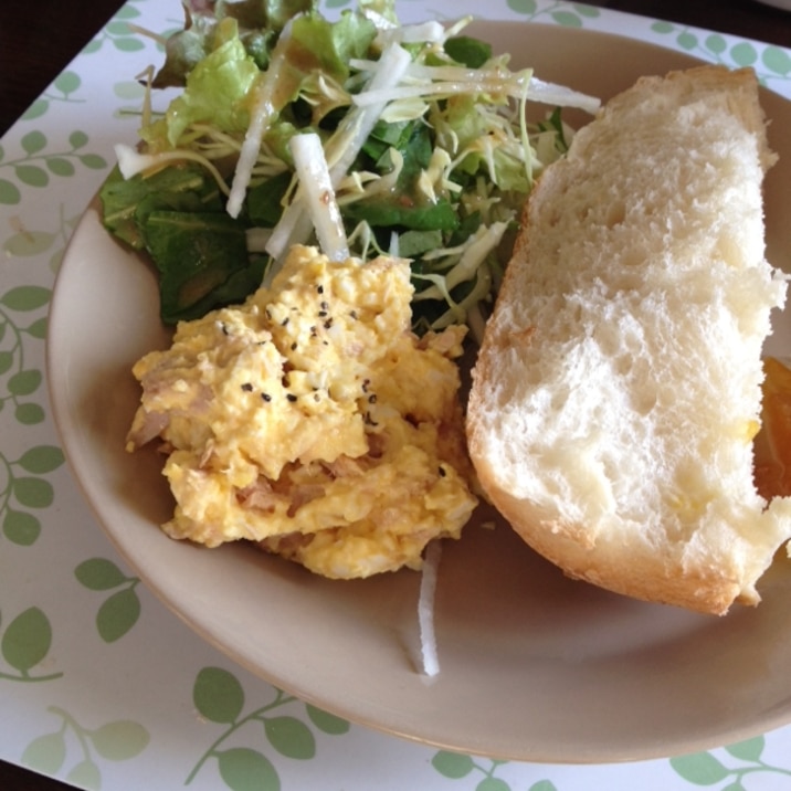 簡単 朝食にも便利 卵とツナのディップ レシピ 作り方 By あおばーば 楽天レシピ